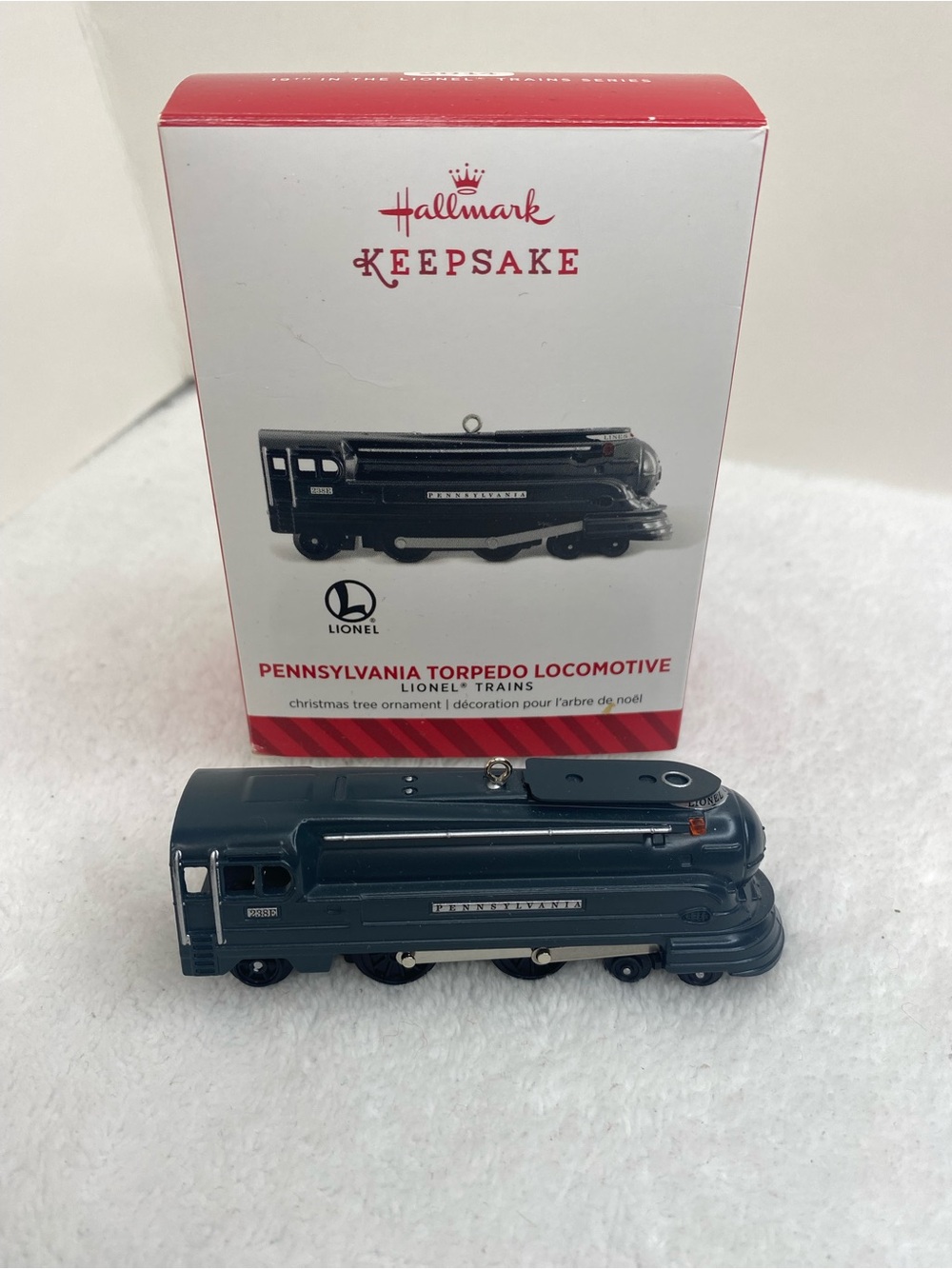 Hallmark Keepsake 2014 Lionel Pennsylvania Torpedo Locomotive Ornament Train
